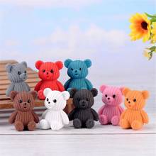 Popular Party Home Decoration Accessories Cute Plastic Tedy Bear Miniature Fairy Easter Animal Garden Figurines Home Decor 2024 - buy cheap