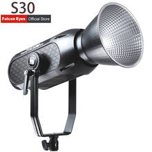 FalconEyes S30 300W 5600K лампа COB Светодиодное студийное освещение светильник CRI 96 + для фотостудии видеосъемки фотографирования фото приложение Управление 9 встроенный светильник ing FX 2024 - купить недорого