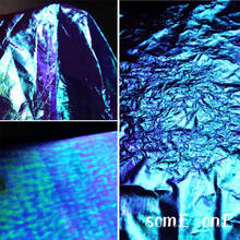Tecido de poliéster gradiente azul, sacos diy à prova d 'água decoração de fundo de roupas de palco vestido de designer de moda 2024 - compre barato