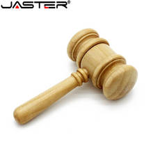 JASTER Wooden usb flash drive gavel Hammer model 4gb 16gb 32gb 64gb memory usb stick pen drive maple wood pendrive free shipping 2024 - buy cheap