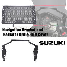 Motorcycle Bezel Grille Guard Cover and Navigation Phone Mount Bracket  for suzuki v-strom 650 vstrom 650 2017-2019 2024 - buy cheap