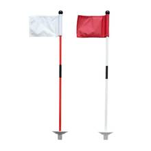 Folding Golf Flag Golf Hole Cup Flag Stick Backyard Garden Practice Portable Golf Green Flag And Flagpole Golf Hole Cup 2024 - buy cheap