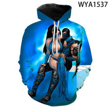 Sudadera con capucha de la película Mortal Kombat para hombre y mujer, ropa de calle moderna con estampado 3D, Jersey moderno, Tops para niños y mujeres 2024 - compra barato