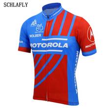 Schlafly-camiseta para ciclismo verão, manga curta, azul, vermelho, roupa para bicicleta, pro, estrada, montanha 2024 - compre barato