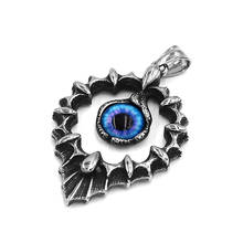 Pingente garras azul ocas, joias de aço inoxidável norse viking egípcio pingente mau olhado motociclista homens swp0545 2024 - compre barato