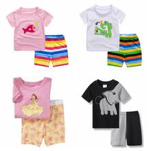 New Children's Elephant Pajamas Set Girls Pajamas Cotton Kids Pyjamas Boys Sleepwear Child Night Wear Clothing Suits 2024 - buy cheap