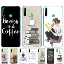 silicon cover case for huawei p40 lite E p40 pro cover for huawei Y7P Y5P Y6S Y9S NOVA 5T Books And Coffee Inverted Mck Print 2024 - buy cheap