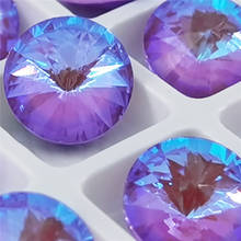 New Mocha Crystal Rivoli Stones Fancy Stone Glass Crystal rhinestones strass cristales Stones Point back rhinestones foiled back 2024 - buy cheap