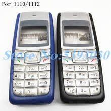 Carcasa trasera completa Original para Nokia 1110 1112, cubierta de batería, carcasa trasera, Marco medio, botón de teclado en inglés 2024 - compra barato