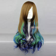Girls Cute Princess Lolita Muli-Color Wig Synthetic Hair Daily Harajuku Cosplay Costume Wigs 68cm + Wig Cap 2024 - buy cheap