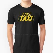 Camiseta de táxi falso, 100% algodão puro, uber, dinheiro falso, sexo, transporte 2024 - compre barato