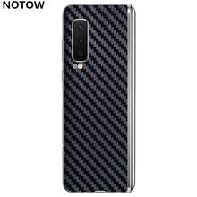 NOTOW Fashion 3D Carbon Fiber Back Paste Protective Film Sticker For Samsung Galaxy W20/W2016/W2017/W2018/W2019/Fold/G9298 2024 - buy cheap