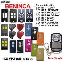 Control remoto BENINCA TO.GO 2WP / TO.GO 4WP T4 WV, mando a distancia para puerta de garaje, 433MHZ, Mando de clon 2024 - compra barato