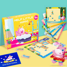 Children Enlightenment Education Multifunctional Jigsaw Toys Wooden Hippo Bathing Puzzle Training Thinking Logic Toys Kids Gifts 2024 - buy cheap