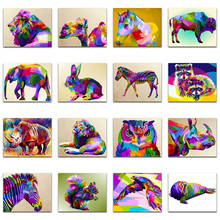 5D DIY Diamond painting Animal elephant rabbit Full Square Diamond mosaic  colorful lion horse cowDiamond embroidery owl eagle 2024 - buy cheap