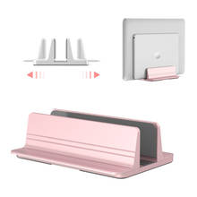 Soporte ajustable Vertical para ordenador portátil, base de aleación de aluminio, color plateado y rosa, para Macbook Air Pro Chromebook 2024 - compra barato