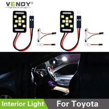 2 lâmpadas led para painel interior, luz para toyota camry yaris corolla rav4 sienna tacoma highlander i9land cruiser 2024 - compre barato