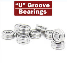 Outer Ring With U-groove Bearing 3*10*4 mm (10 PCS) Wire Cable Pulley Bearing Walking Heavy Pulley Crane U Groove Wheel Bearings 2024 - buy cheap