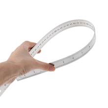 Stainless Steel Double Side Measuring Straight Edge Ruler 60cm Silver 2024 - buy cheap