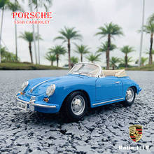 Bburago 1/18 1961 Porsche 356B Alloy Retro Car Model Classic Car Model Car Decoration Collection gift 2024 - buy cheap