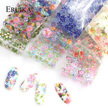 10pcs/set Mixed Flower Star Nail Foil Art Transfer Decals Stickers Flower Sliders Paper Manicure Adhesive Decal Nail Art Tool 2024 - buy cheap