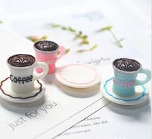 3D de resina Kawaii taza de café Mini para miniatura taza de casa de muñecas de la sala de Cocina Comida beber casa vajilla decoración muñecas Accesorios 2024 - compra barato