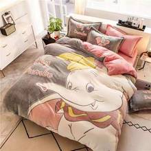 Snowflake Cashmere Bedding Set 4pcs Fitted Sheet 3D Embossed Fleece Flannel Duvet Cover Set AB Side Bedding Set 2024 - buy cheap