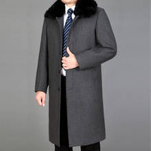 And Jackets 2020 Coats Rabbit Fur Man Brand-Clothing Long Men's Winter Jacket Woolen Overcoat Men Trench Coat WUJ1190 2024 - buy cheap