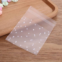 100pcs Transparent Cellophane Polka Dot Cookie&Candy Bag Self-Adhesive Plastic Bags For Biscuits Snack Baking Package 2024 - buy cheap