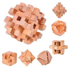 High Quality Wooden Magic Box Puzzle Game Luban Lock IQ Toys For Children Adult Educational Toys Brain Teaser Game 2024 - buy cheap