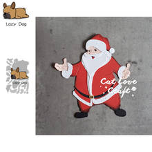 Christmas Santa Claus Metal Cutting Dies Scrapbooking Stencil DIY Mold Craft Embossing Die Cuts Card Making New Dies For 2020 2024 - buy cheap