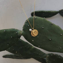 Amaiyllis 18k Gold Minimalist Moon Freshwater Pearl Clavicle Necklace Handmade Choker Boho Collier Femme Kolye Collares Jewelry 2024 - buy cheap