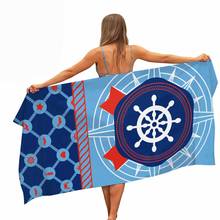 HELENGILI Ship Anchor  Microfiber Pool Beach Towel Portable Quick Fast Dry Outdoor Travel Swim Blanket 2024 - buy cheap