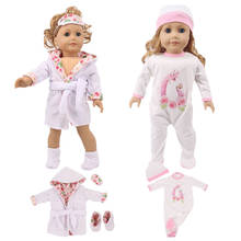 Doll Unicorn Cute Pajamas,Sleeping Bag Fit 18 Inch American&43 Cm Born Baby Doll Clothes Accessories Generation Girl's Toy Gift 2024 - buy cheap