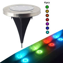 8 LEDs Solar Garden Light Solar Power Energy Ground Lamp With Sensitive Light Sensor Waterproof Street Path Lamp 7 Colors 2024 - buy cheap