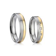 Alianza de Boda de diseño personalizado, anillos de pareja, joyería brasileña de color dorado OSPV1832 (83) 2024 - compra barato