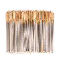 100 Pcs/Lot Golden Tail Embroidery Fabric Cross Stitch Needles Size 24 For 11CT Stitch Cloth Sewing Kit Wholesale Accessories 2024 - buy cheap
