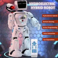 Intelligent Programming RC Robot Gesture Sensing Hydropower Hybrid Singing Dancing Science Teaching Voice Dialogue Kids' RC Toy 2024 - buy cheap