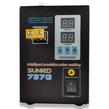Ucrânia armazém dupla display digital bateria ponto máquina de solda sunkko 737g bateria de lítio máquina de solda 2024 - compre barato