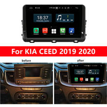 Reproductor Multimedia PX5 PX6 para coche, Radio estéreo con Android, 2Din, unidad principal Carplay para KIA CEED 2019 2020 2024 - compra barato