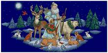 cotton threads Free delivery  lovely counted cross stitch kit Woodland Santa Tree Christmas Reindeer Dim 08742 2024 - buy cheap