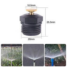 Aspersores de jardín con rosca DN15 de 1/2 pulgadas, cabezal de riego de césped de plástico, boquillas de riego para agricultura, 10 unids/set por juego 2024 - compra barato