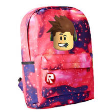 Mochila escolar roblox para adolescentes, bolsa de ombro unissex com espaço para laptop 2024 - compre barato