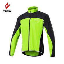 ARSUXEO-Chaqueta de ciclismo reflectante para hombre, ropa impermeable a prueba de viento para bicicleta de montaña, cortavientos para bicicleta de montaña 2024 - compra barato