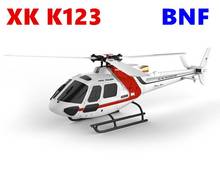 Original xk k123 bnf (sem controle remoto) 6ch brushless as350 escala 3d6g sistema rc helicóptero atualização wltoys v931 2024 - compre barato
