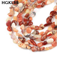 HGKLBB-Cuentas espaciador de cuarzo con forma Irregular, piedra de ópalo rojo Natural, para fabricación de joyería, Material artesanal, collar, pulseras, 4 ~ 7mm, 15'' 2024 - compra barato