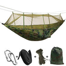hammock tent Automatic Quick Open Anti-mosquito Hanging Bed Outdoor Single and Double Parachute Hanging Bed with Mosquito Nets 2024 - buy cheap