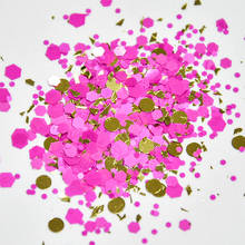 50 g/saco ouro glitter-chunky glitter-rosa ouro-metálico glitter-tumbler glitter-chunky mix-arte do prego glitter robusto 2024 - compre barato