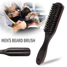 Professional Men Beard Brush Wood Handle Boar Bristle Cleaning Brush Hairdressing Anti Static Barber Hair Styling Comb 2024 - buy cheap