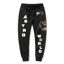 Quality Fleece trousers TRAVIS SCOTT ASTROWORLD Letter Printed Women Men Jogging Pants Hip hop Streetwear Men SweatpantS 2024 - buy cheap